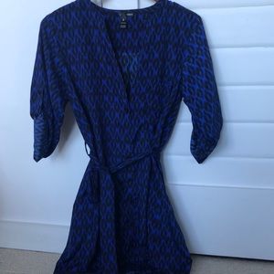 Mini Blue Leopard dress